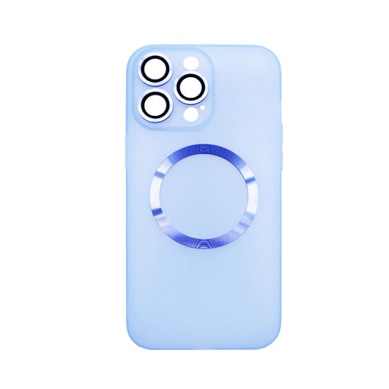 Capa Magnética com Lente de Câmara para Apple iPhone 14 Pro Azul